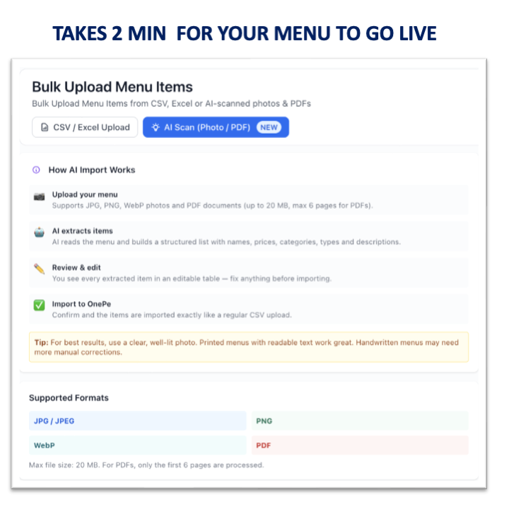 AI Menu Scanner