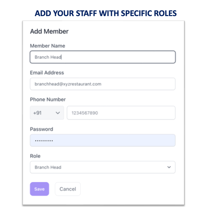 Staff & Role Management